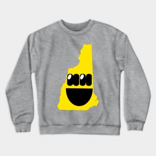 New Hampshire States of Happynes- New Hampshire Smiling Face Crewneck Sweatshirt